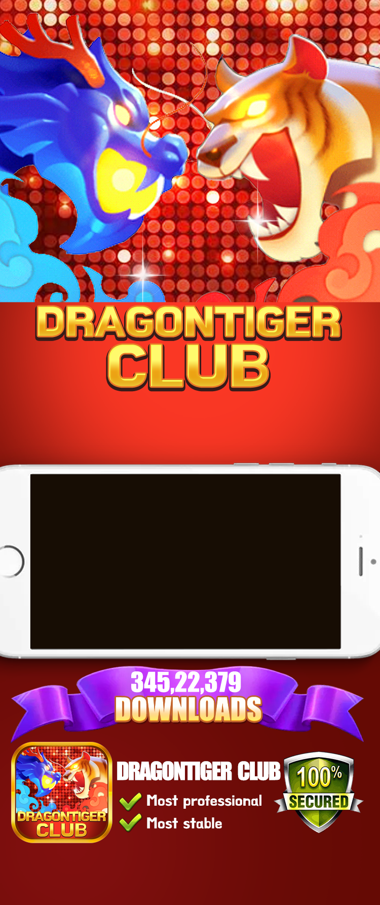 DragonTigerClub Dragon vs Tiger card game download page